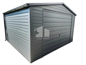  Blechgarage 4x5m Schwingtor Dachrinnen Anthrazit ID406