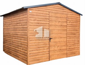  Gartenhaus 3x3m Satteldach Tür Holzoptik | ID152 |