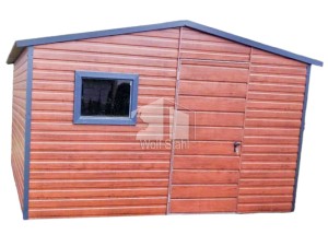  Gartenhaus 5x3m Satteldach Tür PVC Kippfenster Holzoptik | ID430 | 