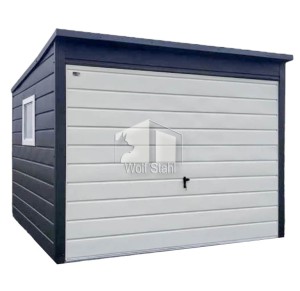  Gartenhaus 3x3m PVC Kippfenster Schwingtor Anthrazit | ID431 |