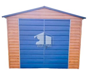  Gartenhaus Gartenschuppen 3x5m PVC Kippfenster Holzoptik | ID432 |