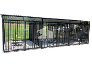 Hundezwinger  6x3m Hunde Käfig XXL- 3 Ausläufen für die Hunde GP174 