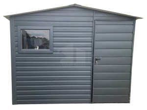  Gartenhaus 3x3m - Tür - PVC Kippfenster - Satteldach - Anthrazit | GP228 |