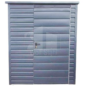 Gartenhaus - Gartenschuppen 1,8x4m - Tür - PVC Kippfenster - Anthrazit - Dachrinnen - Flachdach | GP425 |