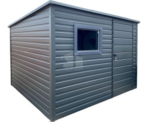 Gartenhaus - Gartenschuppen 2,5x2m - Tür - PVC Kippfenster - Anthrazit - Flachdach | GP545 |