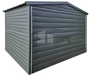 Gartenhaus - Garage - Gartenschuppen 3x3m Schwingtor - Anthrazit - Satteldach | GP628  |
