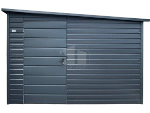 Gartenhaus Schuppen 3x2,5 m - Tür - Anthrazit - Dach – Gefälle zur Seite ID1266